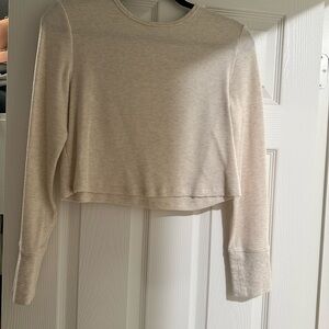 Nuuds Waffle Cropped Shirt